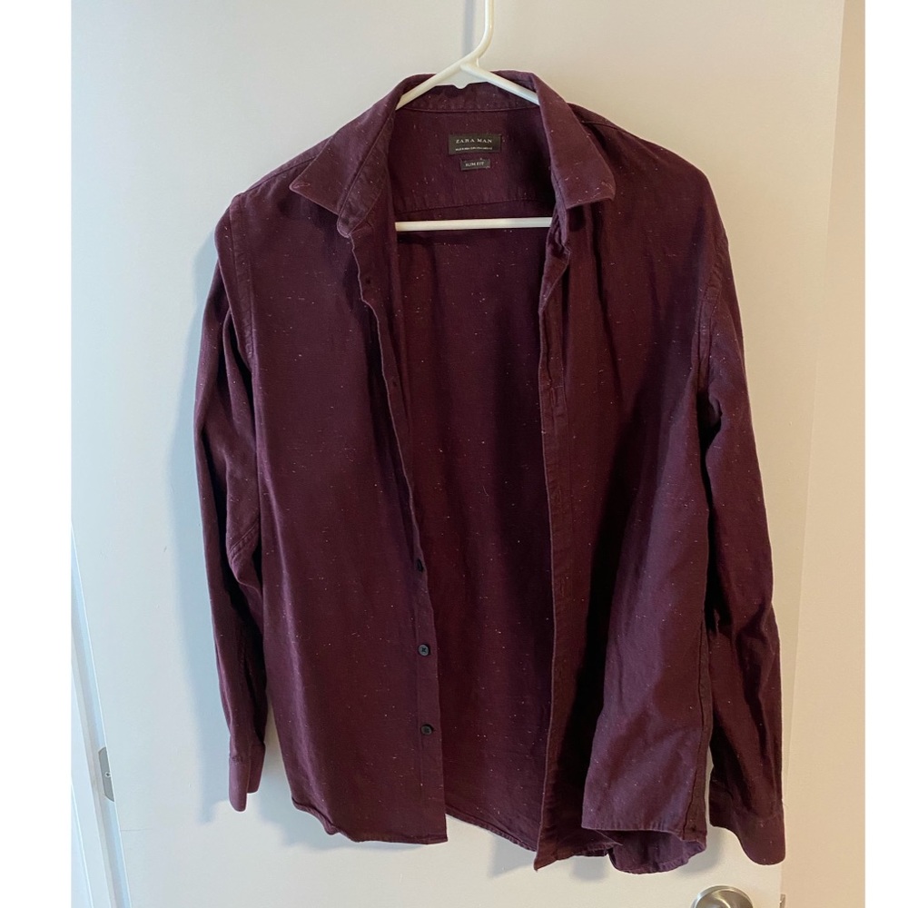 Zara slim fit button down shirt